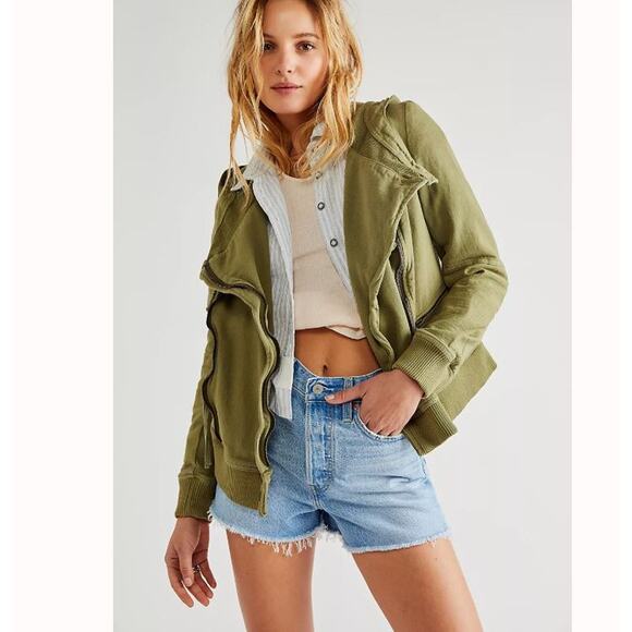 Free People Vintage Y2K Jacket Cropped Shacket Coat Cottage Granny Boho Small 4 - Picture 11 of 12